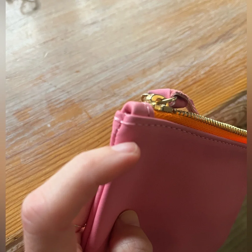 Petal Clare V Coin Clutch w orange zipper - Picture 4 of 4